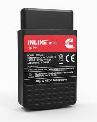Black diagnostic tool with 'Inline mini' and 'Cummins' branding on a white background
